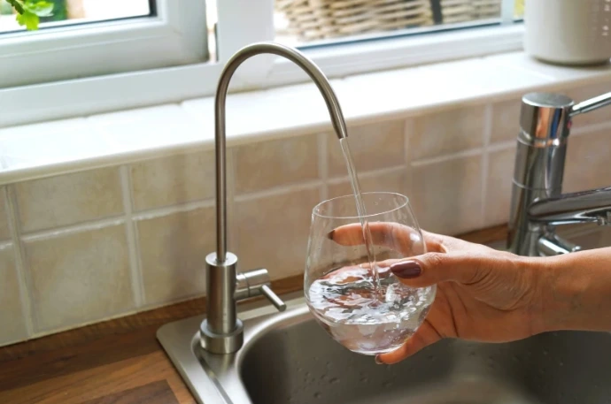 filtered water from tap